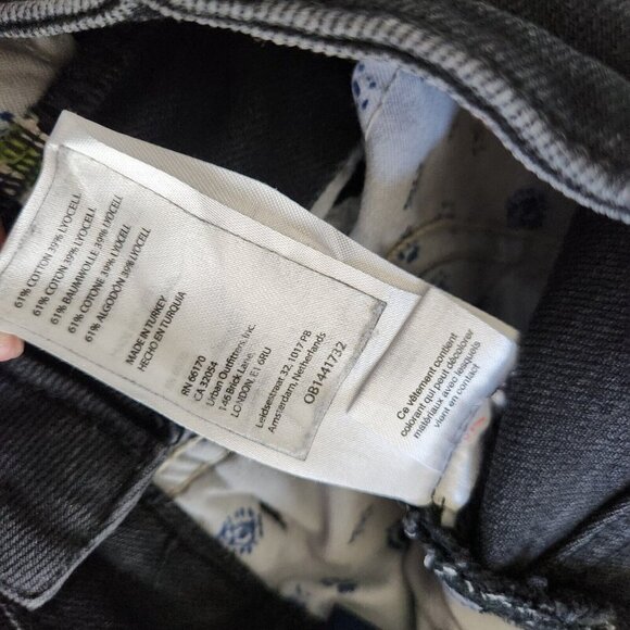 Anthropologie Pilcro Split Hem Straight Leg Jeans Women's 31‎ High Rise Black - Picture 9 of 16